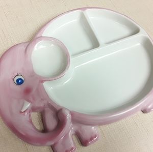 Pink elephant food tray Japan Studio Nova kids